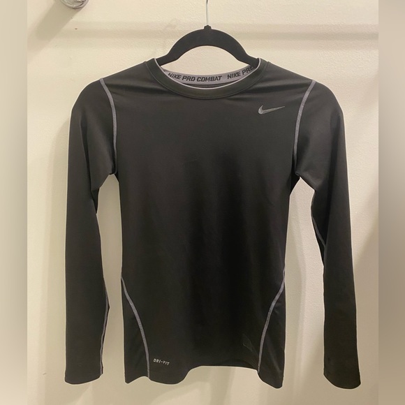 Youth L Nike pro combat long sleeve shirt - Picture 1 of 3